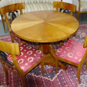 Jugendstil Sitzgarnitur Tisch mit 4 Stühlen