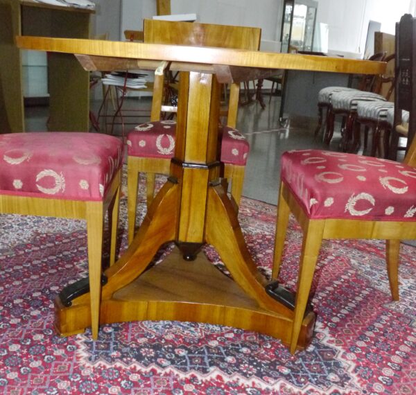 Jugendstil Sitzgarnitur Tisch mit 4 Stühlen
