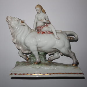 ENS -Porzellanfigur " Europa auf dem Stier "