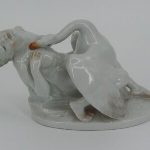 Herend Porzellanfigur Leda mit dem Schwan
