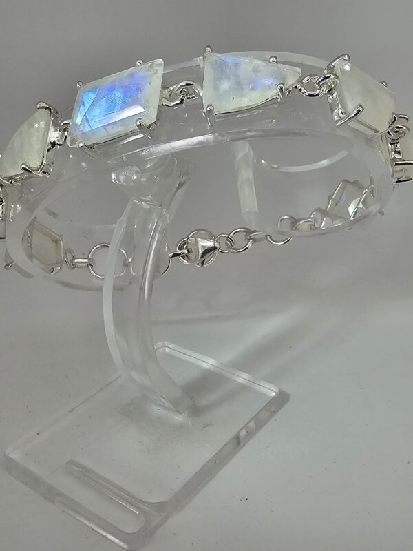 925 Silber Armband mit Mondstein