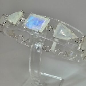 925 Silber Armband mit Mondstein