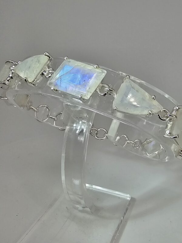 925 Silber Armband mit Mondstein