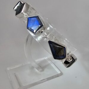 925 Silber- Armband mit Labradorit