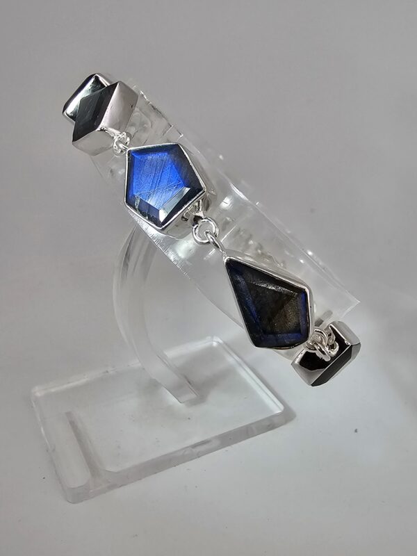 925 Silber- Armband mit Labradorit