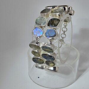 925 Silber Armband mit Labradorit