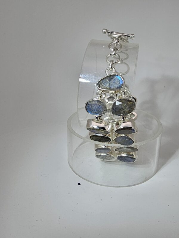 925 Silber Armband mit Labradorit