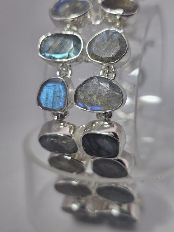 925 Silber Armband mit Labradorit