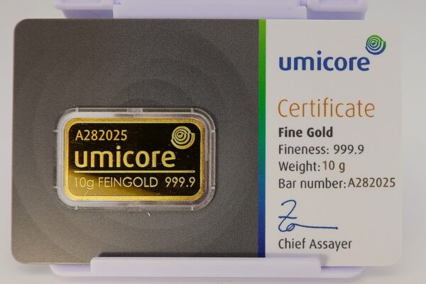 Umicore Goldbarren