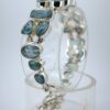 925 Silberarmband Aquamarin