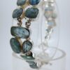 925 Silberarmband Aquamarin
