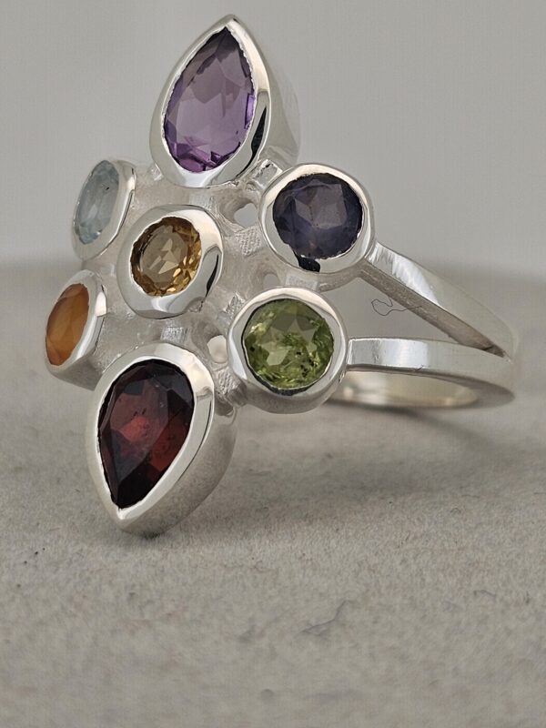 925 Silber Chakra Ring